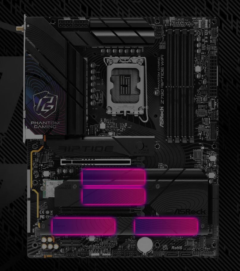 ASRock PHANTOM GAMING Z790 Riptide WiFi Motherboard